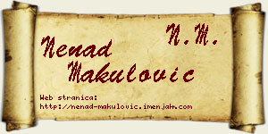 Nenad Makulović vizit kartica